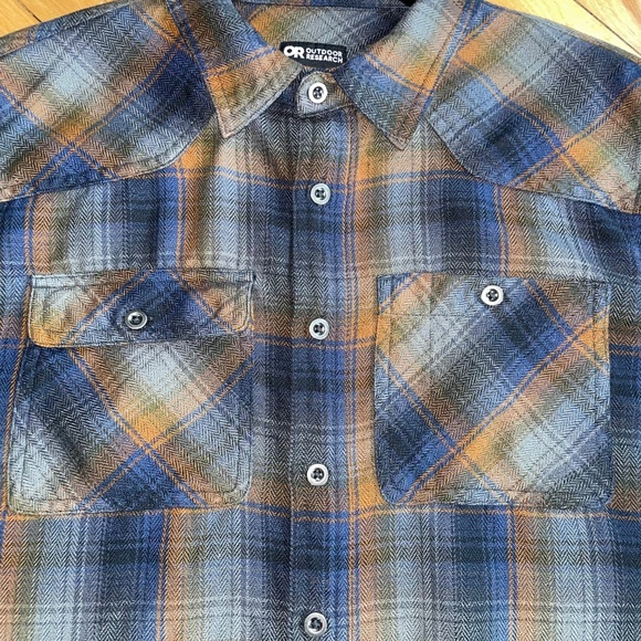 Outdoor Research Men's Feedback Flannel Utility Shirt Plaid Streetwear Gorpcore - Picture 2 of 9